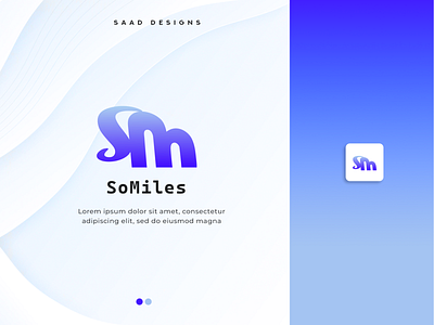 SoMiles logo design 
modern minimal logo design
