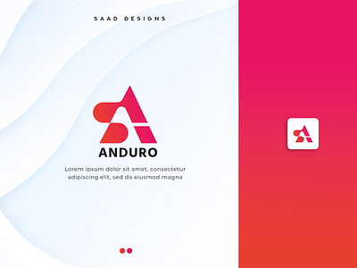 ANDURO logo design modern minimal logo design a s logo branding creative logo design graphic design logo logo design minimal logo design modern logo design