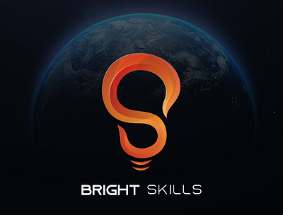 Bright Skills Logo Design branding graphic design illustrator logo minimal logo design visual identity