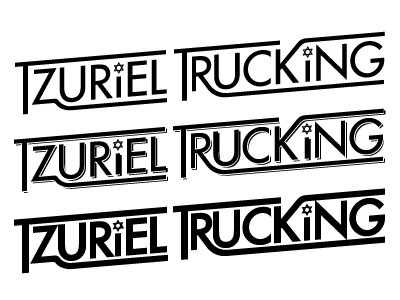 Tzuriel Trucking graphic design illustrator typography vector