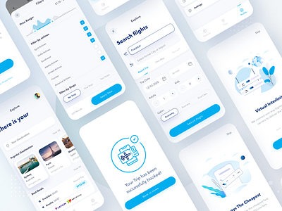 FlyLine Flight Booking App by Moinul Ahsan on Dribbble