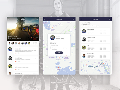 We Connect Mobile App for Cyclist app screen cycle cycling cycling app mobile app splash ui ux