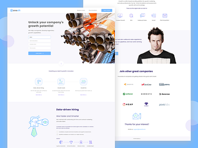 Onesift Landing Page For Company