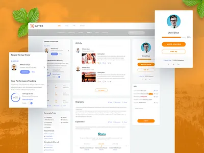 Consultant Profile Page of LAYER agency business landing business solution consultant hire home home page marcket place profile software software management team