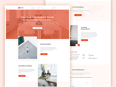 80Startups Landing Page Concept agency business business landing business solution company profile consultancy home page input filed input form landing page startup ui ux