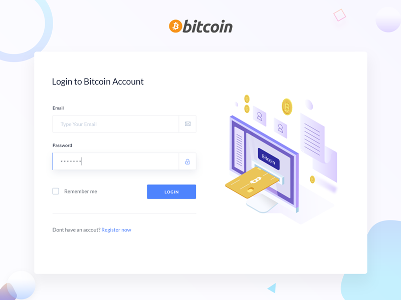 login bitcoin mais