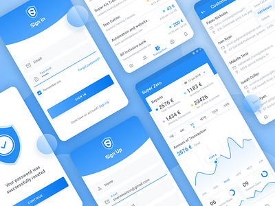 Super Zero Finance App android app app app dashboard banking app color finance graph material design material icons statistics transactions walltet