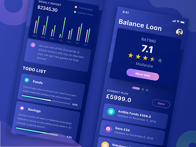 Finance App (Dark Version)