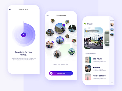 Cycling Events App app apple circular ui cycling events loading loading animation ui ux