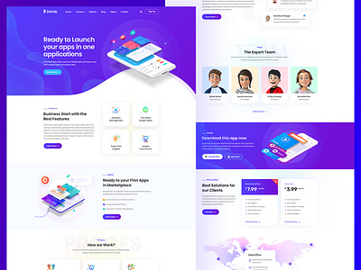 Zomia Home page design