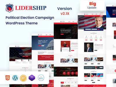 Lidership - Political Election Campaign WordPress Theme