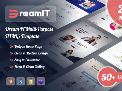 Dream-IT The Biggest Multi-Purpose HTML5 Website Template