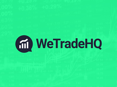 WeTradeHQ logo branding cryptocurrency logo pennystocks stocks trading