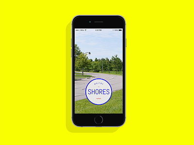 Whitby Shores Snapchat Filter badge. filter design logo mobile snapchat ui ux