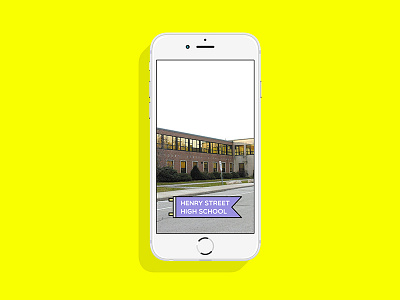 Henry Street High School Snapchat Filter app canada filter flag high school logo mobile snapchat ui ux