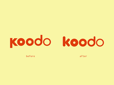 Koodo Mobile Logo Cleanup branding koodo logo logo design mobile phone rebrand