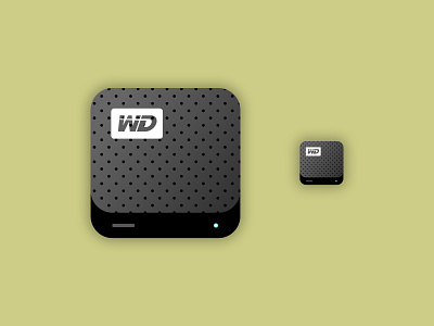 WD Hard Drive Icon app design hard drive icon iconography illustration ui icon wd web western digital