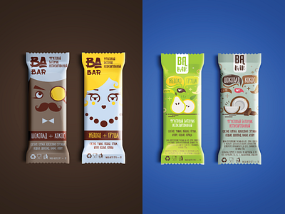 Packaging design for cereal bars branding graphic design illustration vector