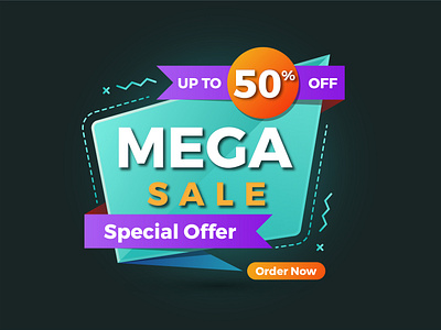 Mega Sale Special Offer Banner