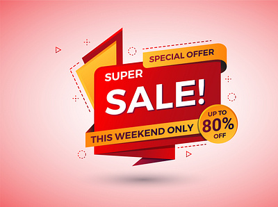 Super Sale Banner Design banner design templates banner idea banner template big discount branding design graphic design illustration logo offer banner sale banner sale design sale post social media post design super sale template