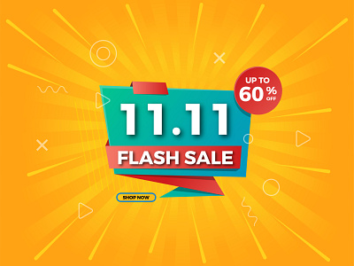 11.11 flash sale banner design