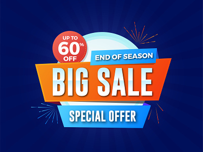 Big sale special offer end of season banner design
