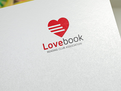 Love Book Logo book book logo book lover company heart library logo love love book reading club