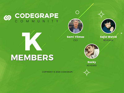 1K MEMBERS on CODEGRAPE COMMUNITY 1k 1kfollowers codegrape community followers marketplace members resalable resale thankyou