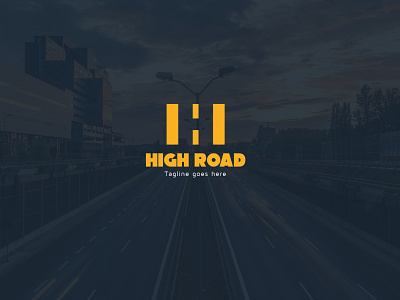 HIGH ROAD Logo h h letter logo high road high road logo logo negative space negative space logo road road logo roads