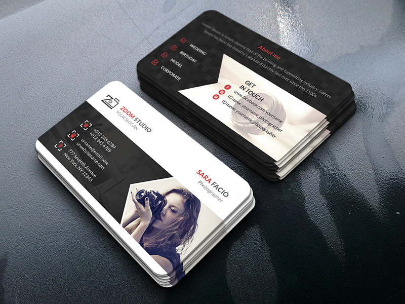 Graphy Business Card By 🎨 ROCK Design 🎨 Dribbble