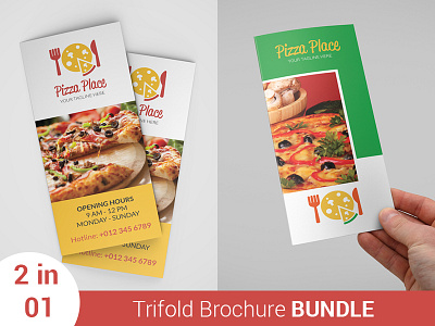 Pizza Place Trifold Brochure Bundle