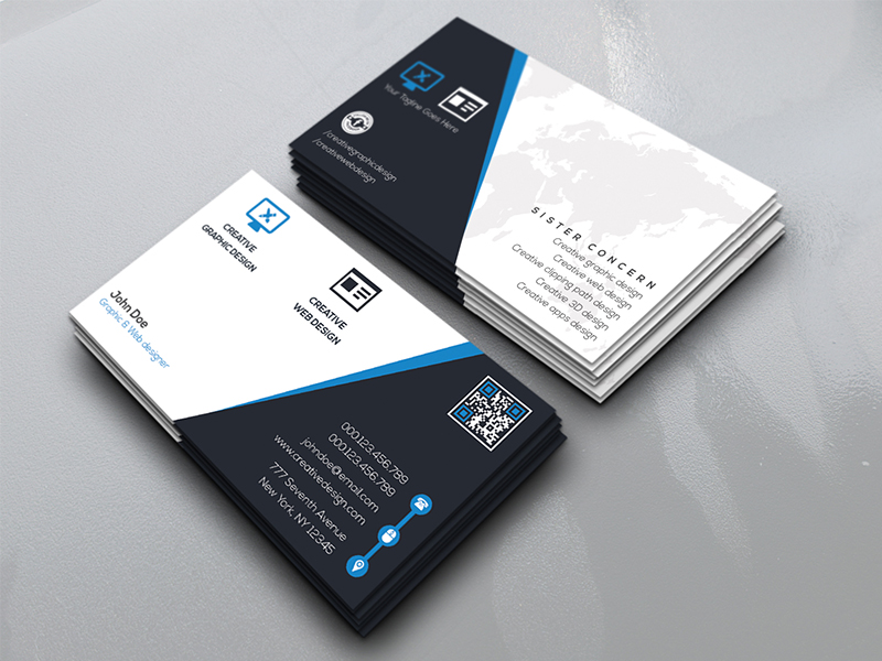 Creative Center Business Card by ROCK design 🤘🏻 on Dribbble