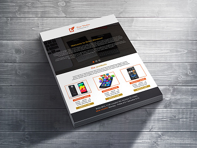 Product Promotion A4 Flyer a4 flyer ad cell phone computer electronics flyer template gadgets limited offer product list product promotion shop technology