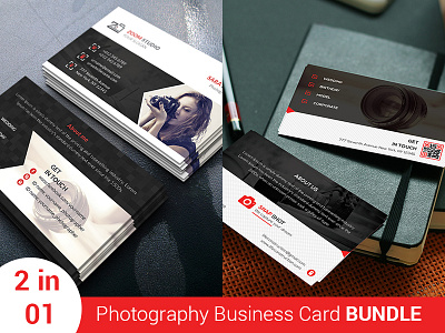 Photography Business Card Bundle 2 In 1