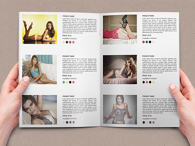 Lingerie Portrait Brochure  18 Pages