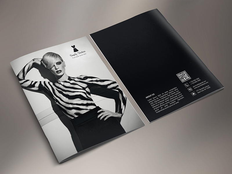 Simply Fashion Portrait Brochure 18 Pages simply fashion product catalogue portrait brochure multipurpose modern fashion design fashion collection fashion catalogue fashion brochure dresses catalog 18 pages brochure