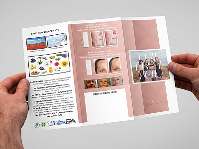 Jouve Trifold Brochure before after brightening cream brochure dark spot japanese coral grass moisturises real ingredients safe swiss snow algae trifold trifold brochure