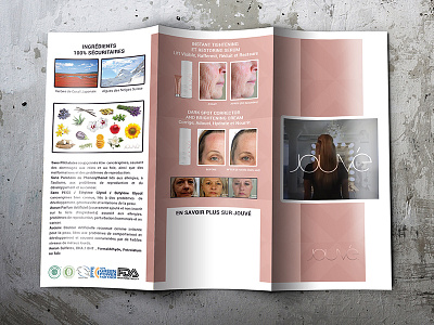 Trifold Brochure for Jouvé before after brightening cream brochure dark spot japanese coral grass moisturises real ingredients safe swiss snow algae trifold trifold brochure