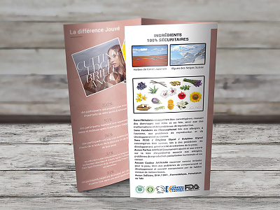 Trifold Brochure for Jouvé before after brightening cream brochure dark spot japanese coral grass moisturises real ingredients safe swiss snow algae trifold trifold brochure