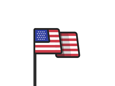 Happy Birthday, America! america flag sketch usa