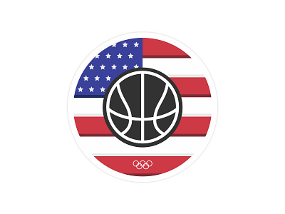 USA Basketball basketball olympics sport sticker sticker mule usa