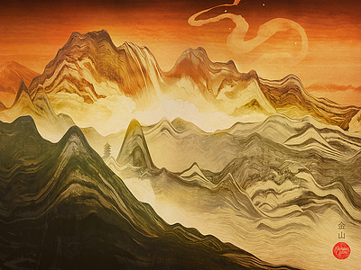 Golden Mountain (Wallpaper)