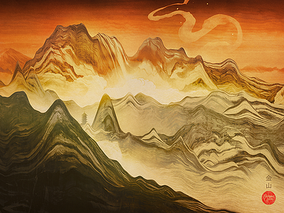 Golden Mountain (Wallpaper)