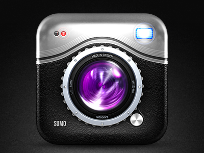 iOS Camera Icon 3d cam camera icon ios iphone ps rendering vintage