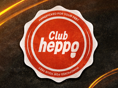 Club Heppo Logo badge identity logo monogram typography