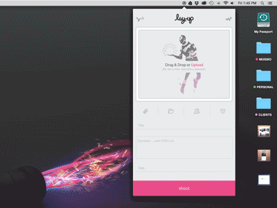 Layup - Adding Attachments app branding dashboard design dribbble flat gifs illustration interface ui ux web