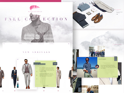 Suit Supply - Redesign clean ecommerce landing page minimalism mobile ui user interface ux web web design