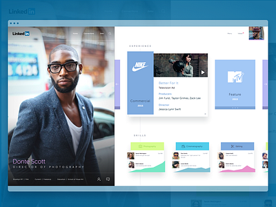LinkedIn Profile Design Exploration