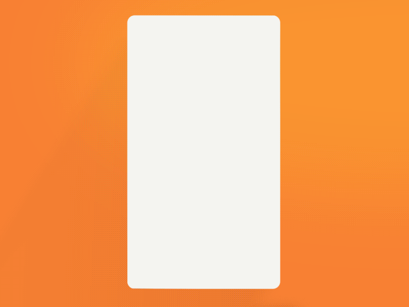 Mobile App Sneak Peak android animation card gif home page ios mango mobile onboarding orange ui ux