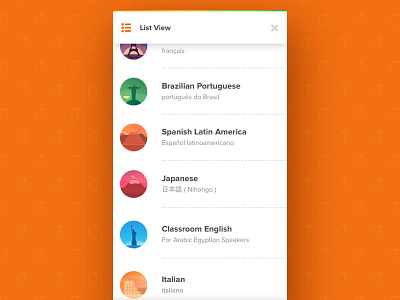 List View UI android cards clean illustration ios list material design metrics mobile ui ux white